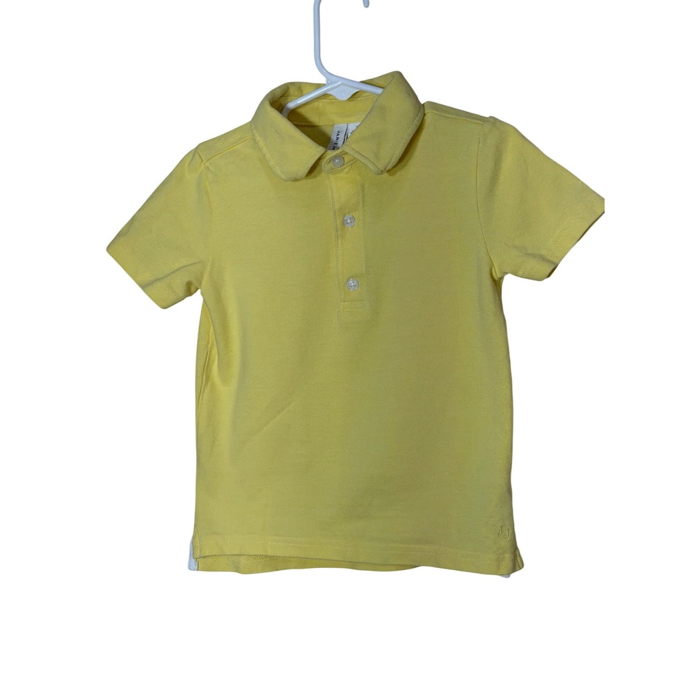 Janie and Jack Boys Lemon Yellow Polo Shirt Short Sleeve Size 3